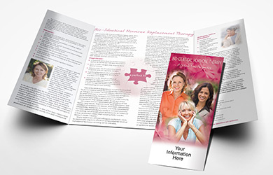 storey marketing bio identical hrt 8 panel brochure